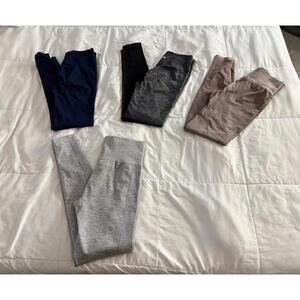 Lot Of 4 Sculpting Pink & Yeoreo Full Size Leggings Size Small